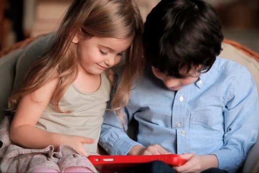 Children Using Tablet