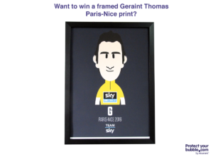 framed print of Geraint Thomas