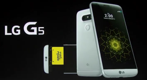 LG G5 handset with display
