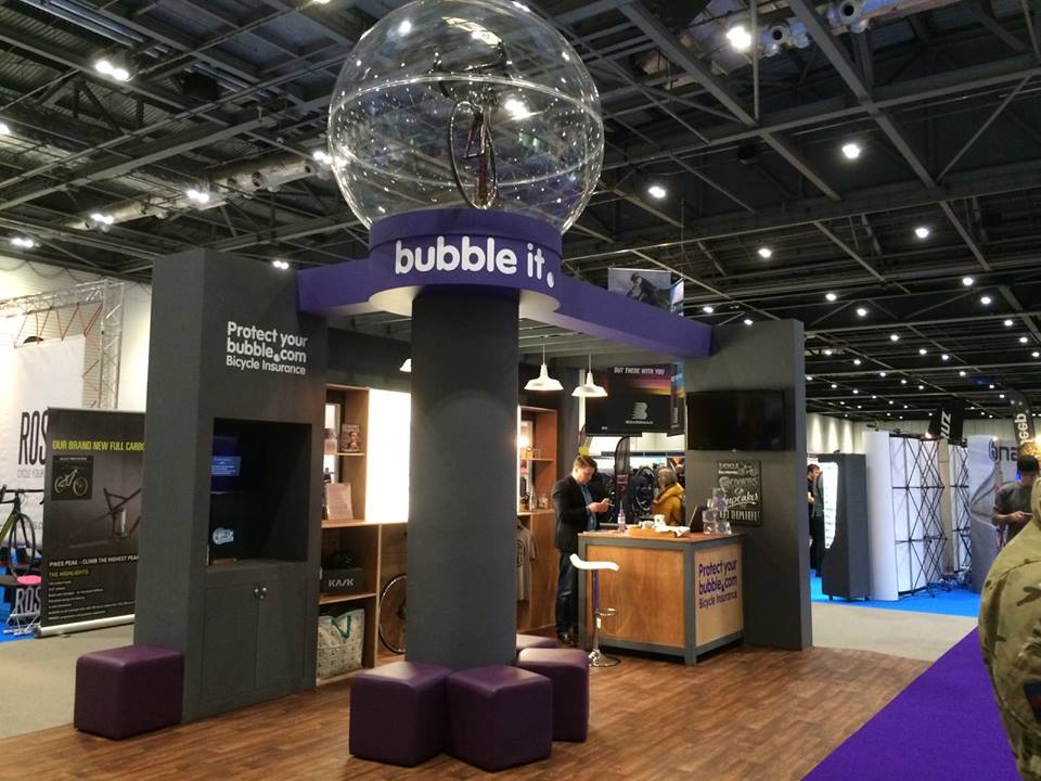 Protect your bubble exhibition stand at cycle show 2016