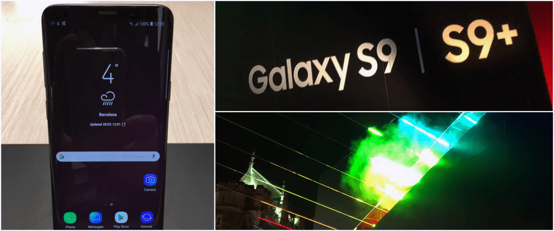 Samsung Galaxy S9 and lightshow